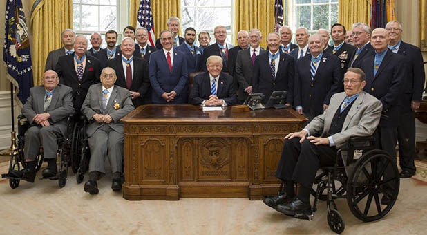 President Donald Trump and Medal of Honor Recipients