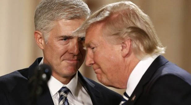President Donald Trump and Judge Neil Gorsuch