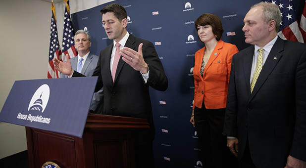 Speaker of the House Paul Ryan (R-Wis.) and House GOP leadership