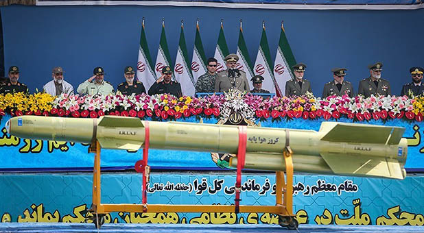 Iranian Cruise Missile on Display