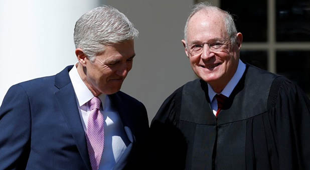 Associate Justices Neil Gorsuch and Anthony Kennedy