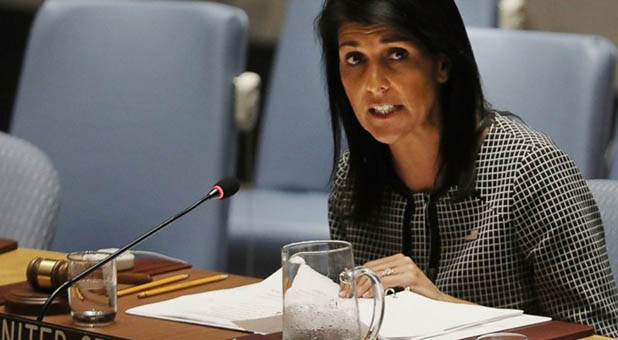 U.S. Permanent Representative to the U.N. Nikki Haley