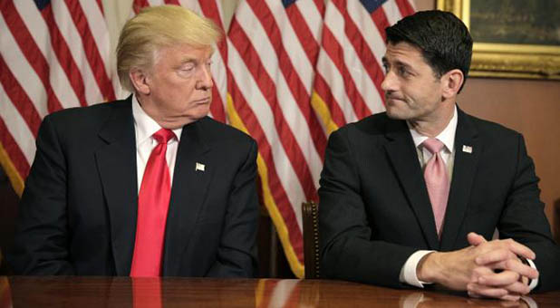 President Donald Trump and Speaker of the House Paul Ryan (R-Wis.)