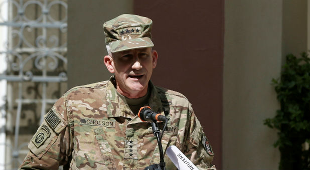 General John Nicholson, the head of U.S. and international forces in Afghanistan, said the bomb was used against caves and bunkers housing fighters of the Islamic State in Afghanistan, also known as ISIS-K.