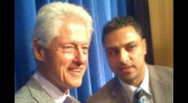 President Bill Clinton and House Democratic Caucus IT worker Imran Awan