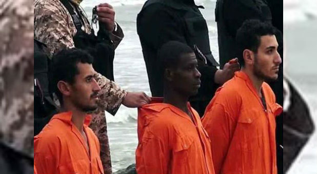 All 21 men had been working in Libya when they were kidnapped by ISIS. But as can be seen in pictures where they are lined up on the beach to be killed, one of them had darker skin and different facial features. This was the man from Chad.