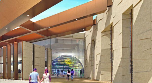 A rendering of the Legacy International Center