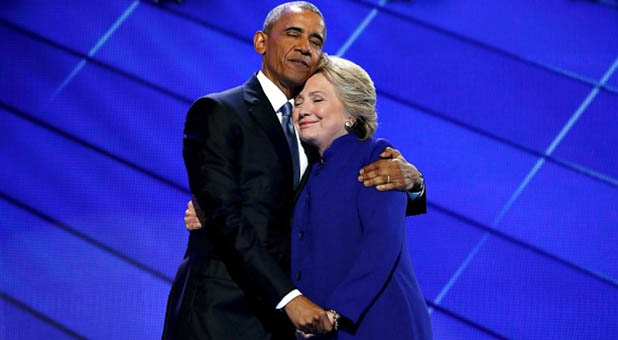 President Obama and Former Secretary of State Hillary Clinton