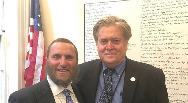Rabbi Shmuley Boteach and White House Chief Strategist Steve Bannon