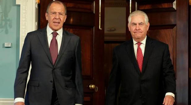Secretary of State Rex Tillerson and Russian Foreign Minister Sergey Lavrov