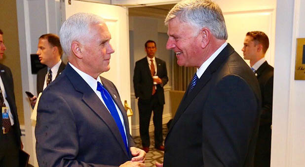 Vice President Mike Pence and Rev. Franklin Graham