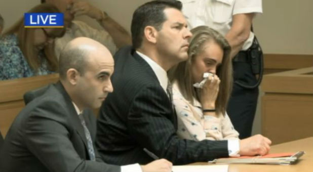 Michelle Carter with her attorneys.