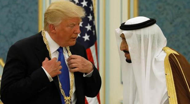President Donald Trump and King Salman of Saudi Arabia