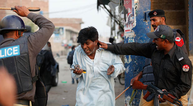 Pakistani Christian Beaten by Police