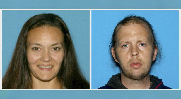 Michael Patrick McCarthy (R) and Rachelle Bond, 40, mother of the 2-1/2-year-old girl Bella Bond