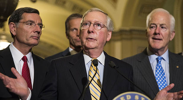 Senate Majority Leader Mitch McConnell, R-Ky., and Senate Republican Leadership