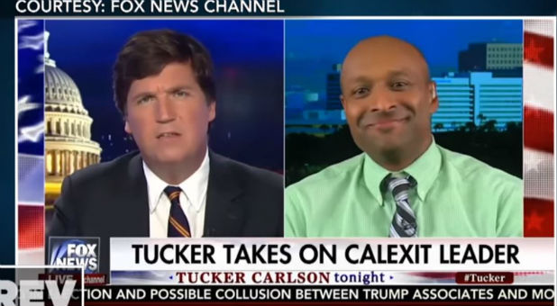 Tucker Carlson interviews one of the proponents of California leaving the United States.