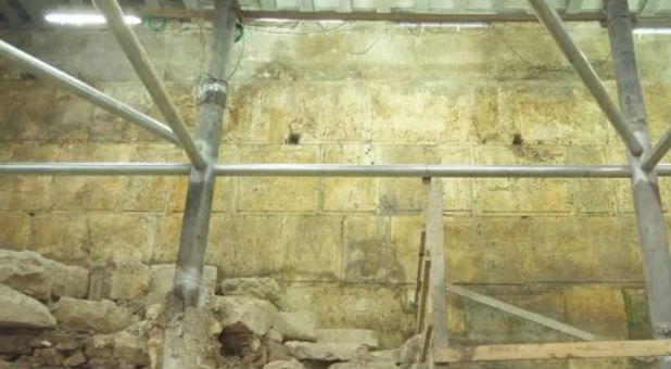 Two years ago, archaeologists began excavating under the section of the Western Wall known as Wilson's Arch hoping to determine its age. It leads to the indoor men's prayer section.