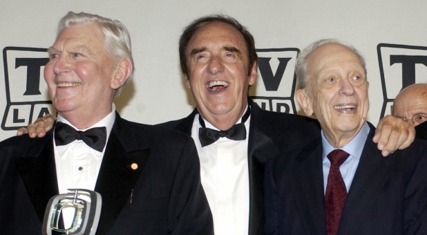 Andy Griffith, Jim Nabors and Don Knotts, cast members in