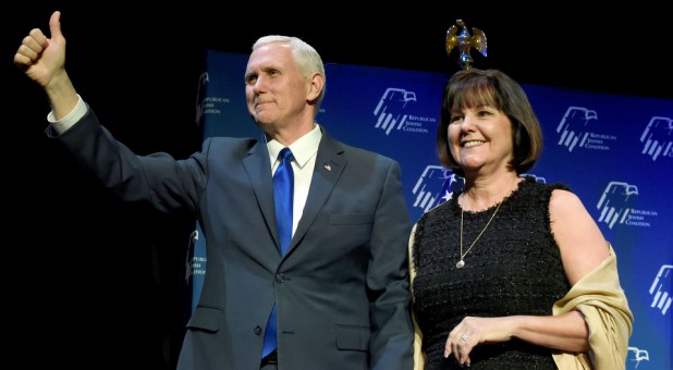 Mike Pence with his wife, Karen.