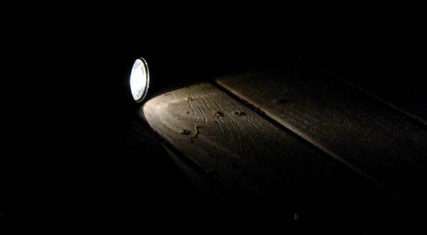 2017 blogs Plumb Line flashlight shining