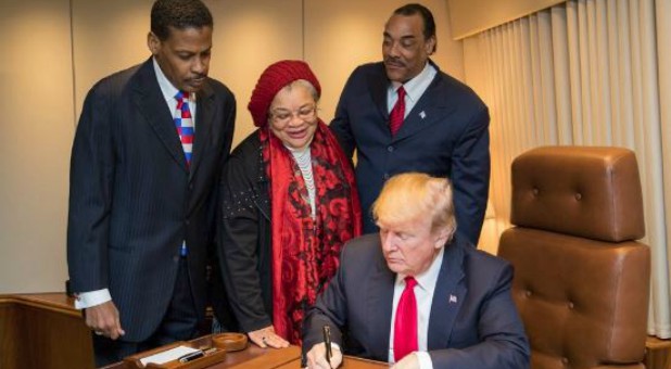 President Donald Trump signed a bill this week to upgrade the Rev. Dr. Martin Luther King Jr.'s birthplace into a national historical park, much to the delight of King's niece.