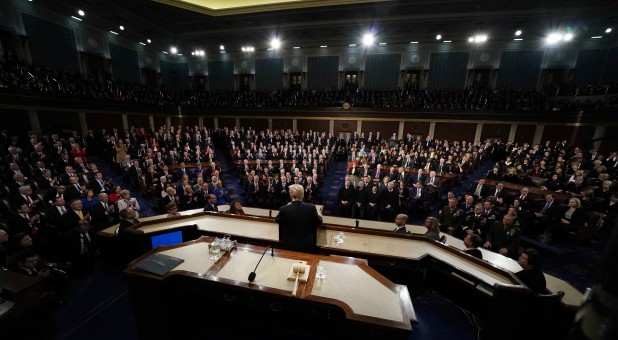 President Donald Trump delivers his State of the Union address.