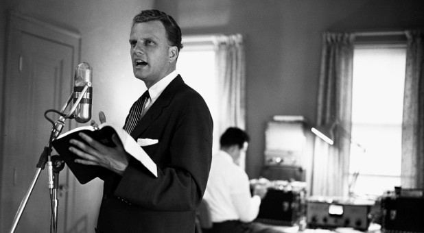 Billy Graham and Cliff Barrows recording