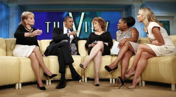 U.S. President Barack Obama appears on the daytime TV talk show