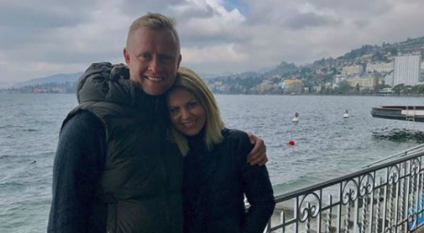Candace Cameron Bure, right, with her husband Valeri Bure.