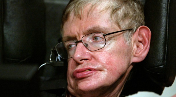 Stephen Hawking in Beijing June 21, 2006.