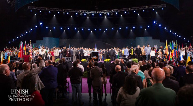 A moment at the Church of God General Assembly this week.