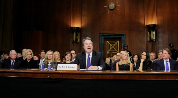 U.S. Supreme Court nominee Brett Kavanaugh testifies before a Senate Judiciary Committee confirmation hearing.