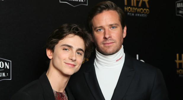 Timothee Chalamet (L) and Armie Hammer of 'Call Me by Your Name.'