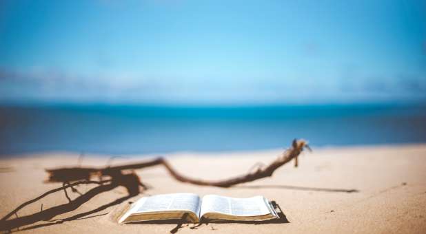 2018 life Health bible on beach
