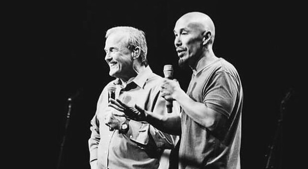 Mike Bickle, left, with Francis Chan