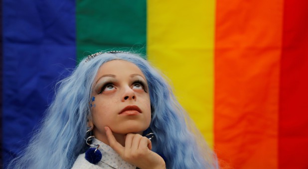 LGBTQ activist Desmond Napoles, 11, poses for a portrait in New York.