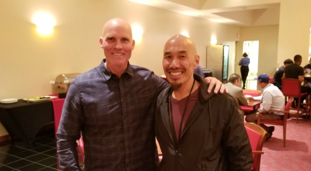 Shane Idleman, left, with Francis Chan.