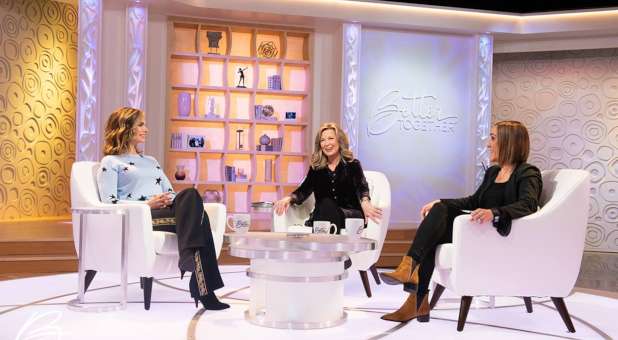 Victoria Osteen, Laurie Crouch and Christine Caine film a segment for TBN's