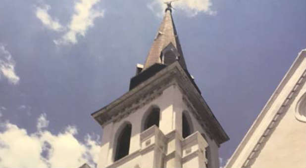 The spire of Mother Emanuel AME Church, Charleston, South Carolina