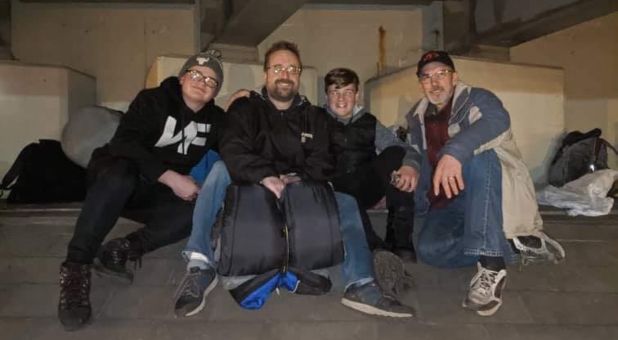 The Homeless Pastor and his sons