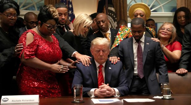 2020 03 Reuters black leaders pray for trump