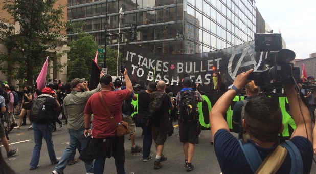Antifa marches in Washington, D.C.