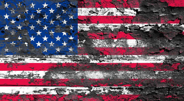 2020 11 tattered american flag