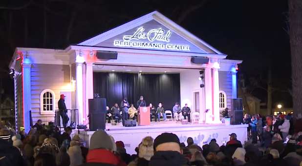 Scene from the prayer vigil held at Waukesha's Cutler Park following the Nov. 21 tragedy during the city's Christmas parade