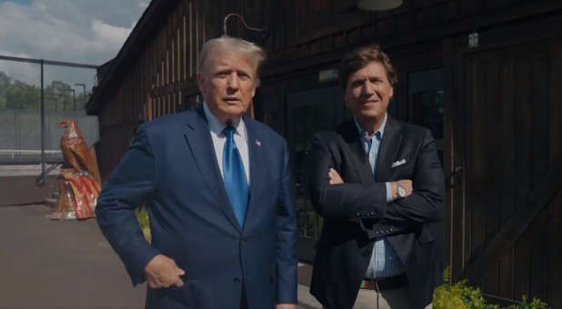 Donald Trump and Tucker Carlson