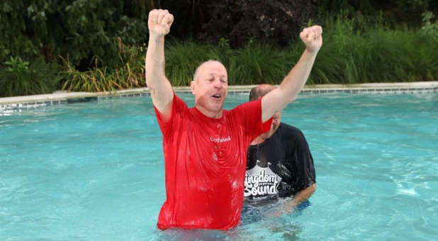 Jim Kelly baptism.