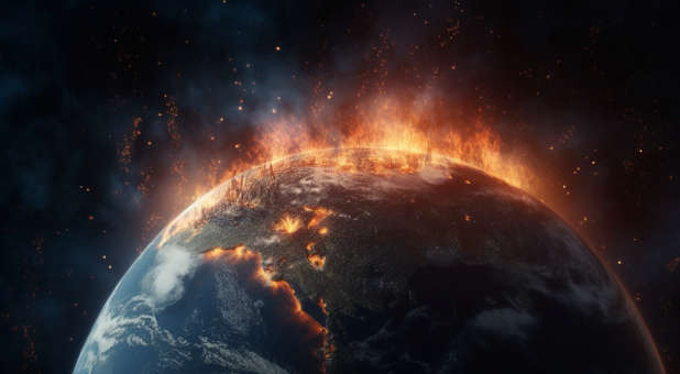 The Earth being affected by sin.