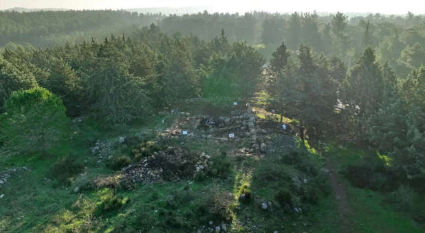 The Judean hills dig site.