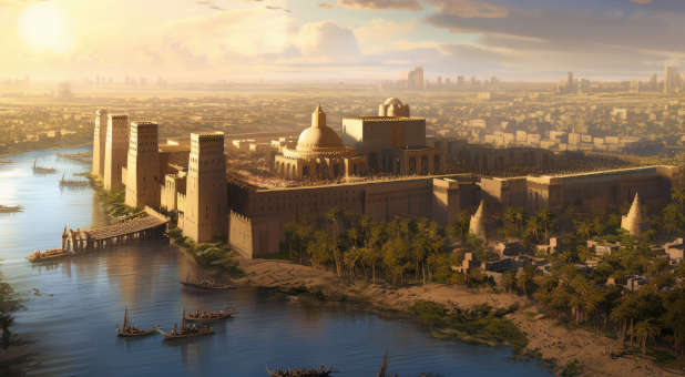 Ancient Mesopotamian city.